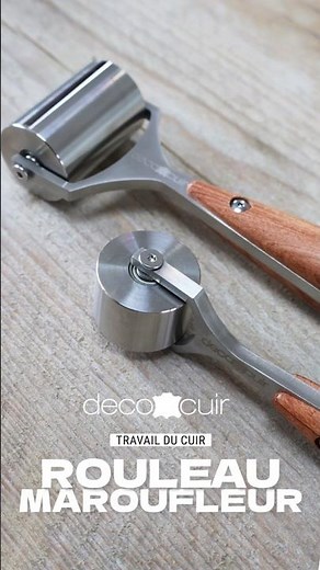 Zoom sur les rouleaux à presser le cuir - Outils de maroquinerie Deco Cuir #leatherworks