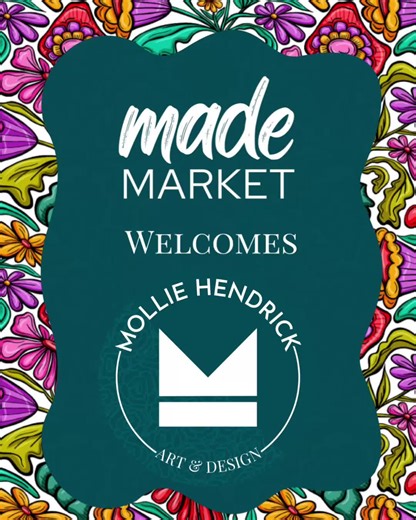 Welcome Mollie Hendrick Art & Design to Made Market! Mollie’s creative journey began as early as she can remember. Growing up, she was always drawing, coloring, and dreaming up new ideas—creativity was simply part of who she was. Today, that lifelong passion has grown into both her career and her business. Based right here in Northwest Arkansas, Mollie works as an illustrator and also teaches high school art, keeping creativity at the center of her everyday life. 🎨 Her work is inspired by books