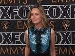 Calista Flockhart walks the silver carpet at the 2024 Emmys