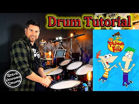Phineas And Ferb (Theme Song ) Drum Tutorial Lesson