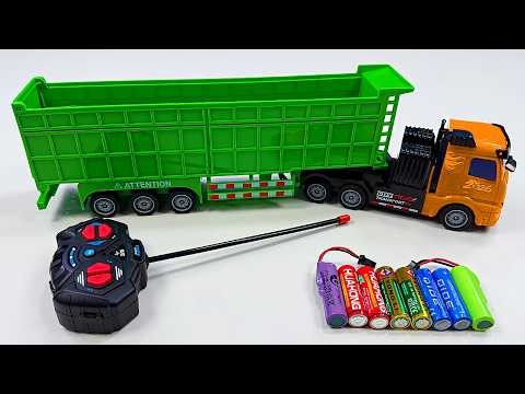 Unboxing city transportation RC trucks,Ev Police car bus,RC Lion stunt car,RC Public bus