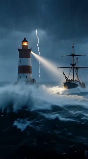 Lighthouse Keepers Duniya ki Sabse Khatarnak Naukri? 🌊#Lighthouse #Samundar#shortvideo