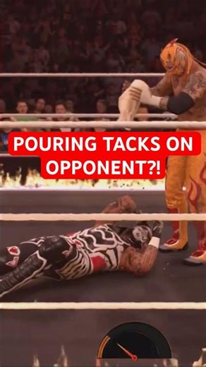 DUMPING TACKS ON OPPONENTS! #wwe2k26 #wrestling #WWE