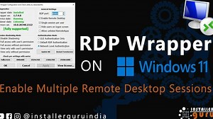 How to Enable Multiple Remote Desktop Sessions on Windows 11 Using RDP Wrapper!#rdp #rdpwrapper