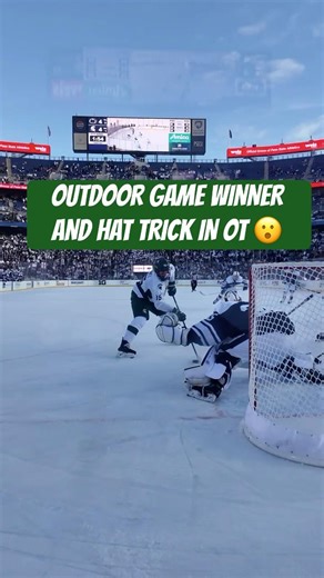 Hat trick goal wins the outdoor game in OT!