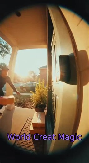 Creating convincing porch security footage using World Creat in just 15 seconds 📲 app in bio #app #sora2 #worldcreat