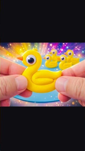 Wow plasticine duck#plasticineplasticine #asmrclay #asmrsatisfying ASMR #art #kidstoys#wow#shorts