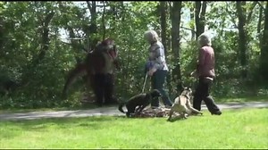 Dinosaur Prank Goes Viral