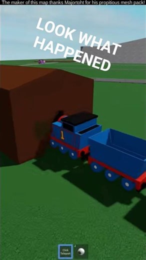 Thomas Crashed Into a HOUSE?! 🚂💥 | Shocking Thomas & Friends Moments 9 #shorts #roblox #short #funny