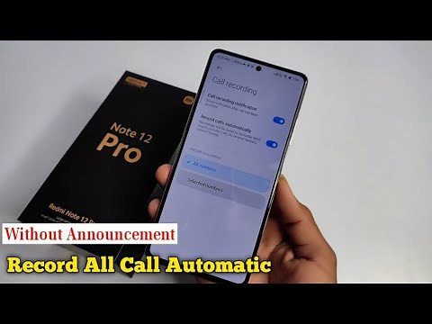 Redmi Note 12 Pro , 12 Pro Plus Auto Call Recording | Redmi Note 12 Pro Auto Call Recording Setting