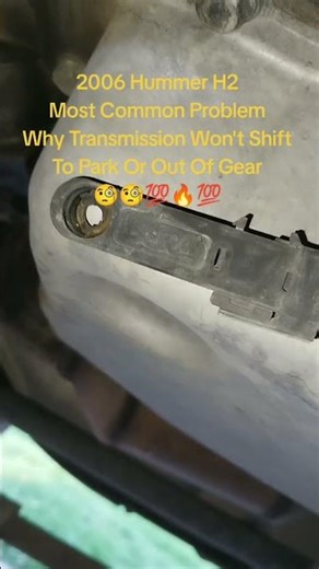 2006 Hummer H2 Won't Shift Gear Or Park Fix #automobile #mechanic #offroading #mechaniclife #fypシ