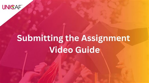 Submitting the Assignment Video Guide
