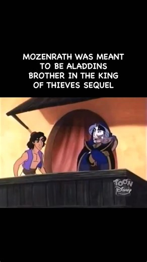 @knightofcinemaa on Instagram: "🎥🎬: The Lost Brother Twist in Aladdin and the King of Thieves Here’s a deep Disney lore fact most fans never heard 👀 During early story development, the villain Mozenrath was originally planned to return for the third Aladdin film instead of the “King of Thieves” storyline we got. But not just as a random enemy… 👉 The writers considered revealing Mozenrath as Aladdin’s long-lost brother. The idea was that Aladdin came from a mysterious magical bloodline. One c