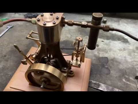 Mini Retro Vertical Single-cylinder Reciprocating Double-acting Steam Engine - EngineDIY