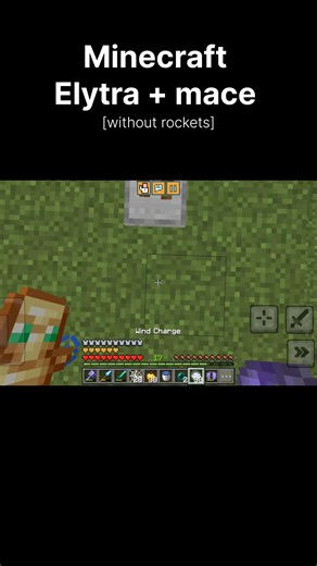 Minecraft Elytra + Mace tutorial #minecraft #mojang #shorts