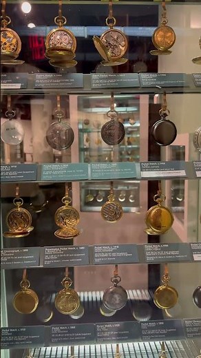 Pocket Watch Display at the National Watch and Clock Museum