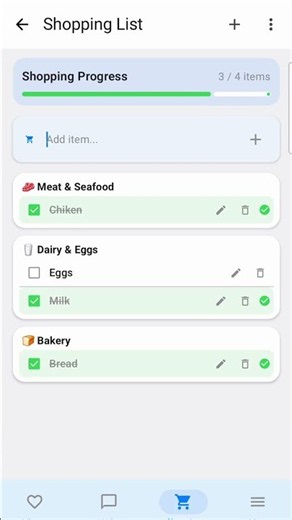 Stop Wasting Time Grocery Shopping! 🛒 RECIPEAI Smart Shopping List Feature