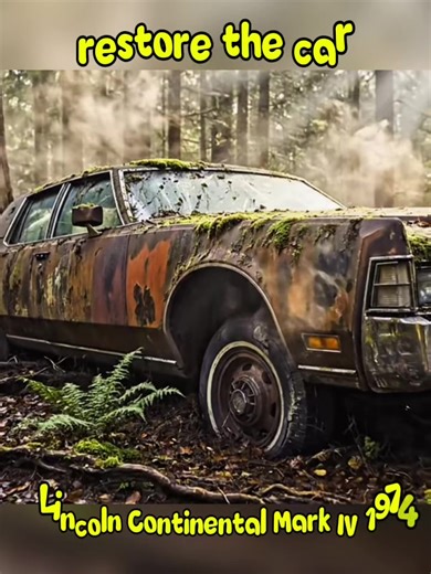 Abandoned for Decades: Turning This Rusted 1974 Lincoln Continental Mark IV Into a Showroom Beauty #AbandonedCarRescue #PlaneRestoration #AbandonedVehiclesUSA #RestorationProjects