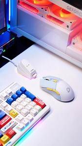 Unlock your gaming potential with the EM901X RGB wireless gaming mouse! Complete with a stylish RGB charging dock. Get ready to elevate your play! #RGBMouse #GamingGear #WirelessGaming | Dareu.global