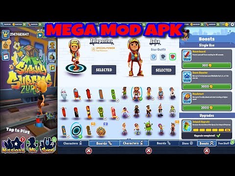 Subway Surfers UNLOCK All Characters & Hoverboards