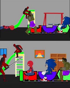 8.2K views · 77 reactions | Hulk Vs Spiderman Vs Sonic Vs Deadpool The Funny Story Animation #spiderman #Funny #hulk | Toons Forever | Facebook