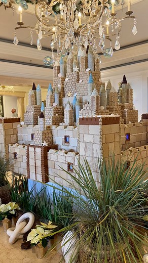 Welcome to The Gingerbread Sandcastle Village - a true feast for the eyes—and the imagination! This year, our pirates traded their treasure maps for piping bags, joining forces with our pastry team to craft a masterpiece that is as sweet as it is stunning. Using a reimagined gingerbread recipe, we created sugar sand that looks just like the real thing—only much tastier. Each of the hundreds of gingerbread bricks was hand-cut, mortared with icing, and adorned with intricate frosted designs, while