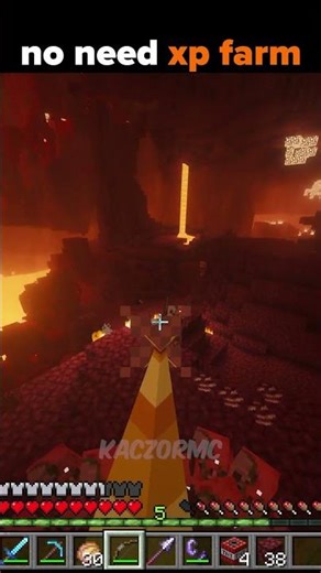 Bro is too lazy to build xp farm💀💀#minecraft #shorts