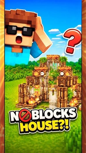 Minecraft Challenge: NO BLOCKS HOUSE (IMPOSSIBLE?)