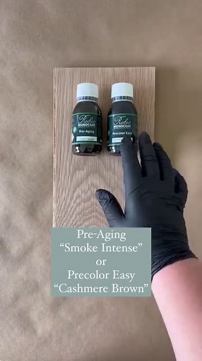 1.4K views | Choose a wood finish combination with us!  Deciding on which colors to use to finish your wood project can be a little tricky. We always recommend making a sample to be sure you are happy with the end result! On this white oak board, Precolor Easy “Cashmere Brown” and Oil Plus 2C “Oyster” were used! The final result is a medium brown shade with subtle grey tones! What do you think of the final result!? #rubiomonocoat | Rubio Monocoat USA | Facebook