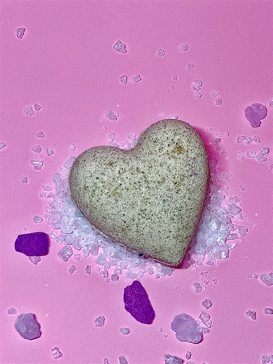 Cœur de bombe de bain, bombe de bain végétalienne faite à la main. Un cadeau du coeur. - Etsy France