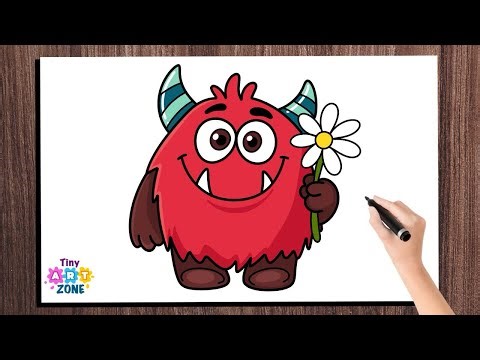 Cute Monster Art Tutorial | Fun Drawing for Beginners