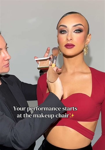 For ballroom dancers hair and makeup is like an oxygen 😉 #ballroomhair #ballroommakeup #ballroomdancer