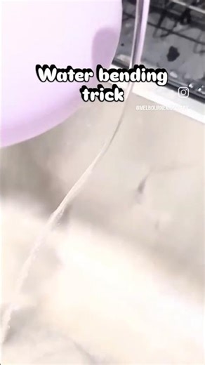 Real Life Waterbending #shorts #water #staticelectricity