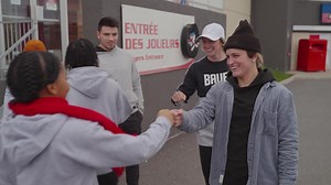 78 reactions | Imagine being fitted for new hockey gear with Nick Suzuki, Marie-Philip Poulin and Laura Stacey! That's what happened when Bauer Hockey invited girls from the Hockey 4 Youth program in Laval, QC to this one-of-a-kind experience! #EverythingForTheGame | Bauer Hockey | Tim and Friends | Facebook