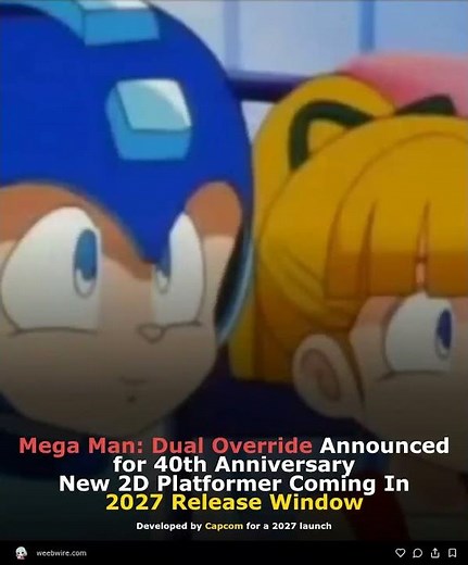 Mega Man: Dual Override Announced for 40th Anniversary New 2D Platformer Coming In 2027 Release Wind