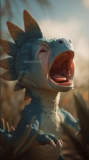 Little Dinosaur Crying 😢🦖💔 #dinosaur #baby