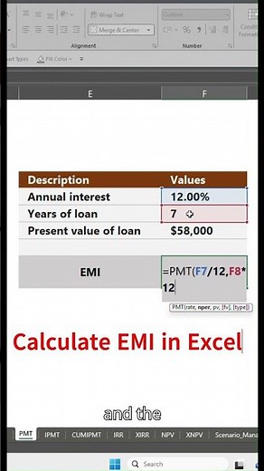 How to Calculate EMI in Excel (Loan EMI Formula Explained)