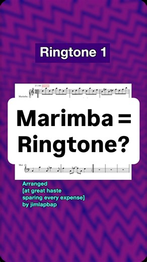 3.5K views · 183 reactions | Marimba = ringtone? #marimba #ringtone #MusicTheory | Jimlapbap | Facebook