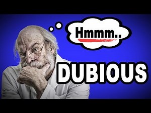 🤔💬 Learn English Words: DUBIOUS - Meaning, Vocabulary with Pictures and Examples