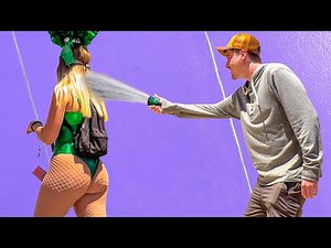 Secretly Spraying People With Water Prank