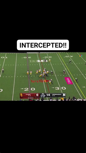 Andrew Marshall with the clutch interception vs USC #Huskers #GBR | The HuskGuys