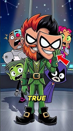 Robin’s Secret Identity 😳😱#shorts #cartoontheory #teentitans #robin #leprechauns