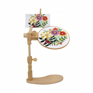 Wooden Embroidery Lap Stand, 360 Adjustable Rotated Cross Stitch Stand Embroidery Hoop Holder, Hands Free Frame Stand for Art Craft Projects - Etsy