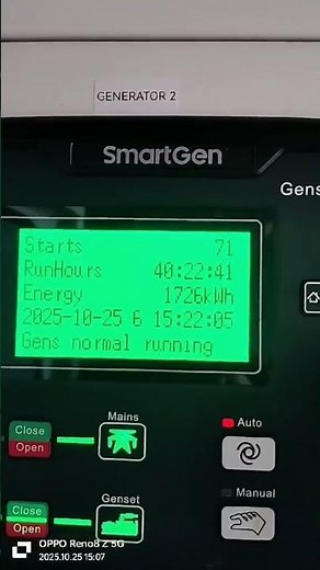 Smartgen HGM6120 generator controller digital #genset # #generatorset #uleengen #dieselgenerator