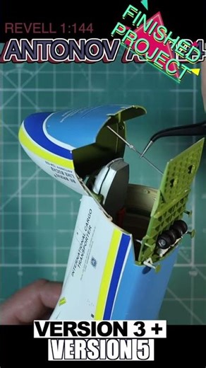 Assembly the Antonov AN-124 / Revell scale 1:144 airplane/ Version 3+5 completed #Shorts