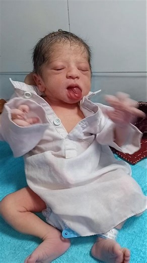 Newborn Little Baby After Delivery | First Moments & Good Condition