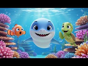 Happy Little Shark 🦈 | Children's Ocean Song | French Baby Rhyme