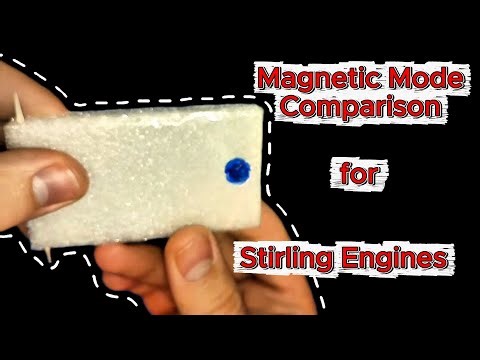 The truth about the Stirling engine's Magnetic Displacer - comparison video