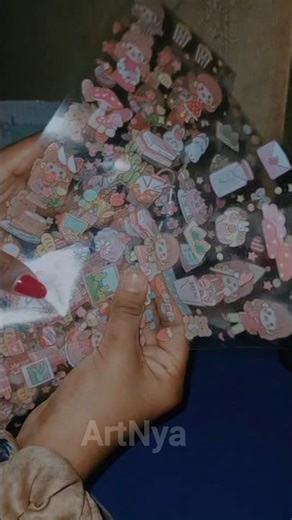 kawaii sticker unboxing 🌷✨#shorts #sticker #unboxing