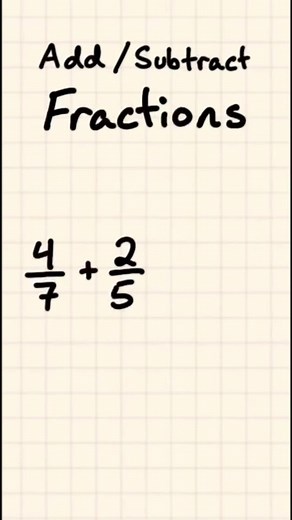 Butterfly method for adding fractions with unlike denominators #maths #fractions